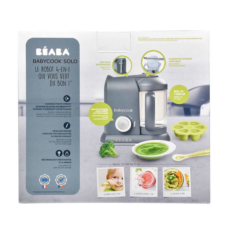 Cuiseur mixeur vapeur Babycook solo gris foncé Beaba