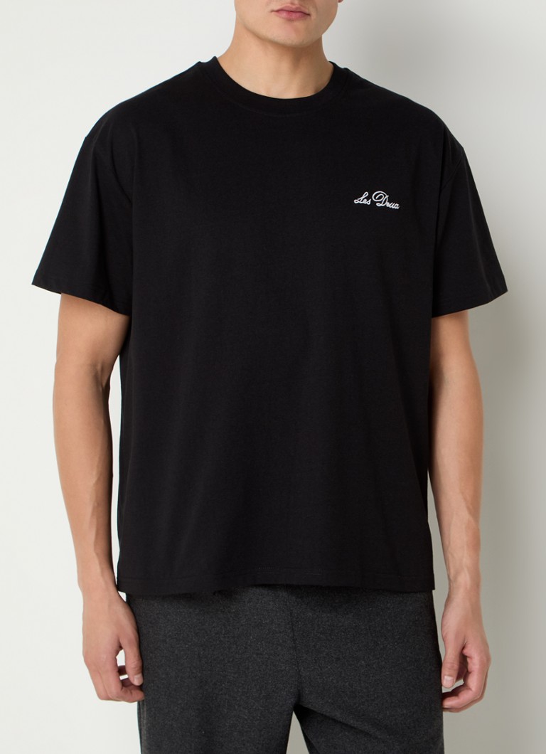 Les Deux Crew T-krekls ar logo izšuvumu