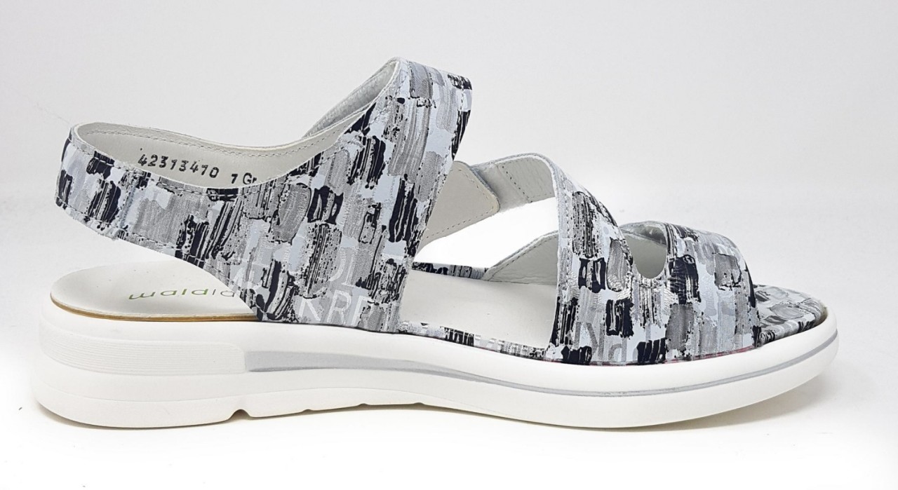WALDLÄUFER Riemchen Sandalen grau