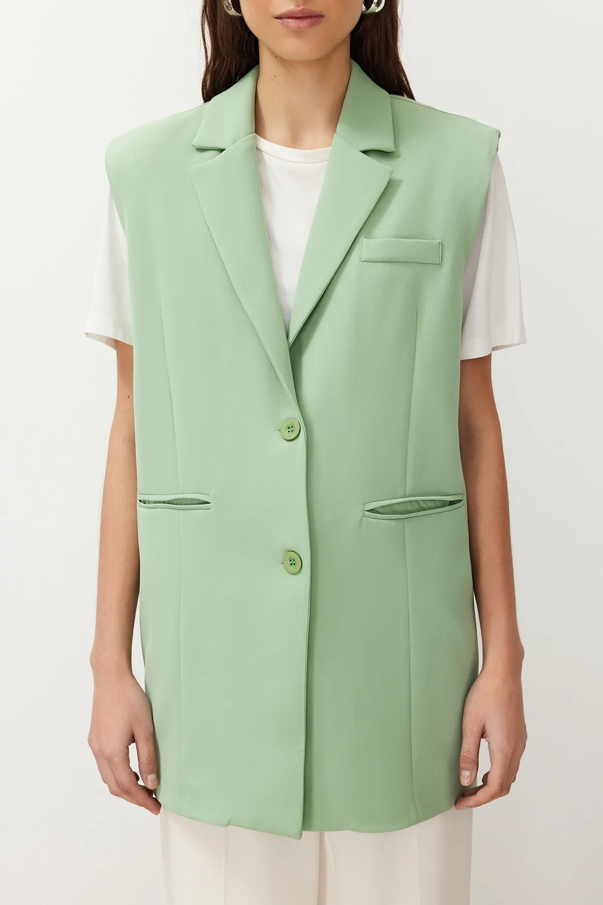 Trendyol Modest  Mint Regular Finike Leinwandbindung TCTSS23YL00022