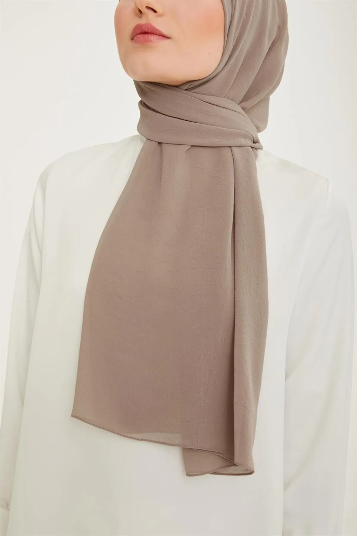 Armine  Trend Crinkle-Chiffon-Schal – Atskrn-12 – Nerz
