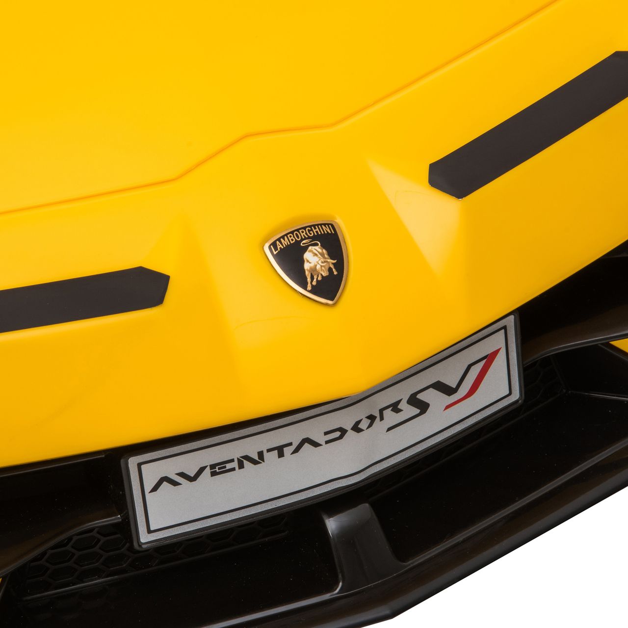 HOMCOM Kinderauto Lamborghini SVJ Elektroauto für 3-8 Jahre mit MP3 Gelb