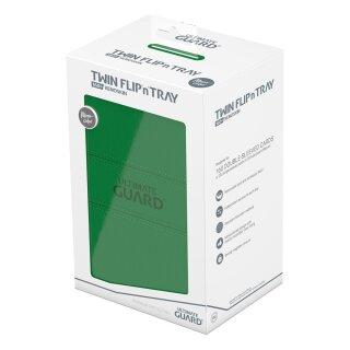 Ultimate Guard Twin Flip`n`Tray 160+ XenoSkin Monocolor - Grün
