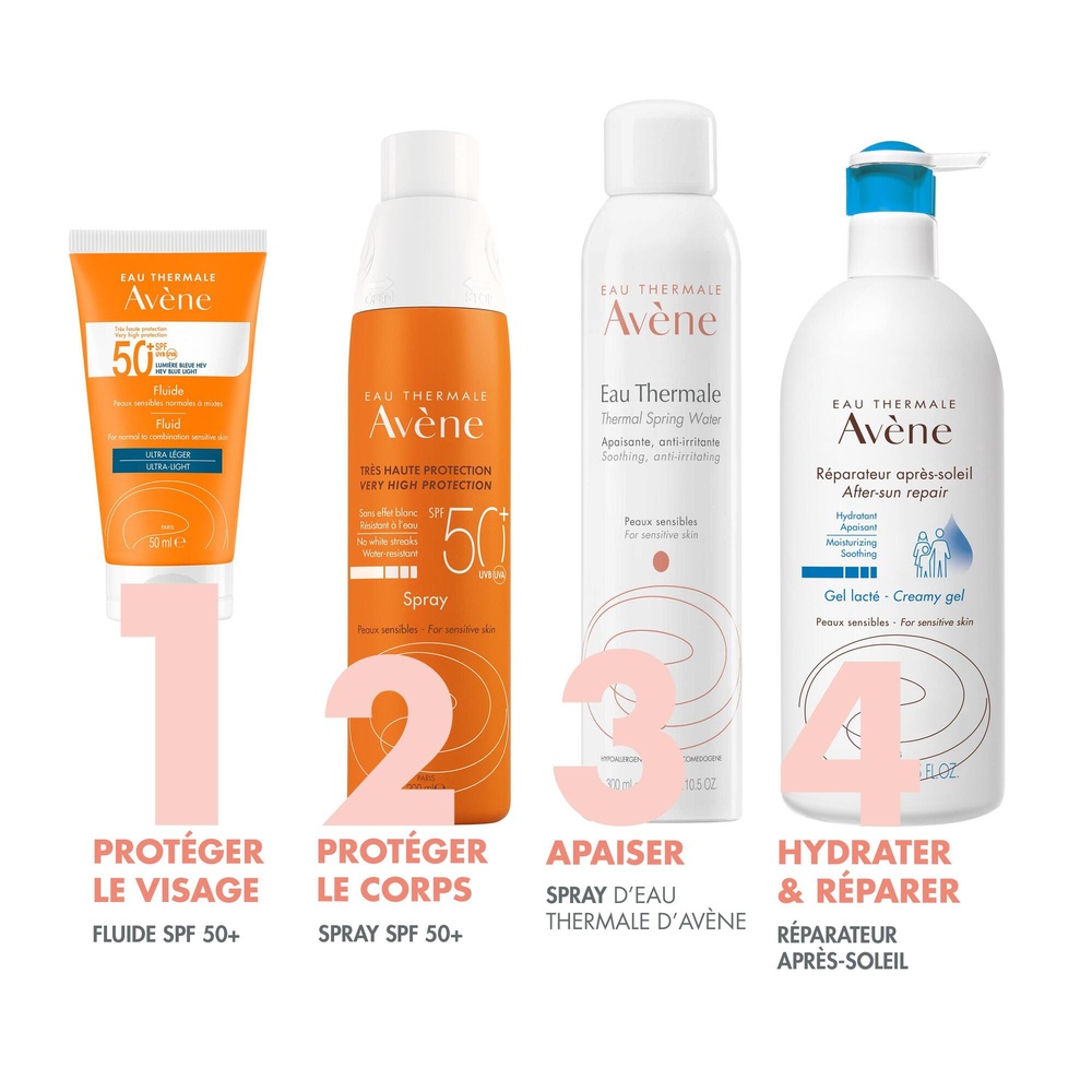 Avène Eau Thermale Avène  Solaire Fluide 50+ P eaux sensibles normales 50 ml Fluide solaire