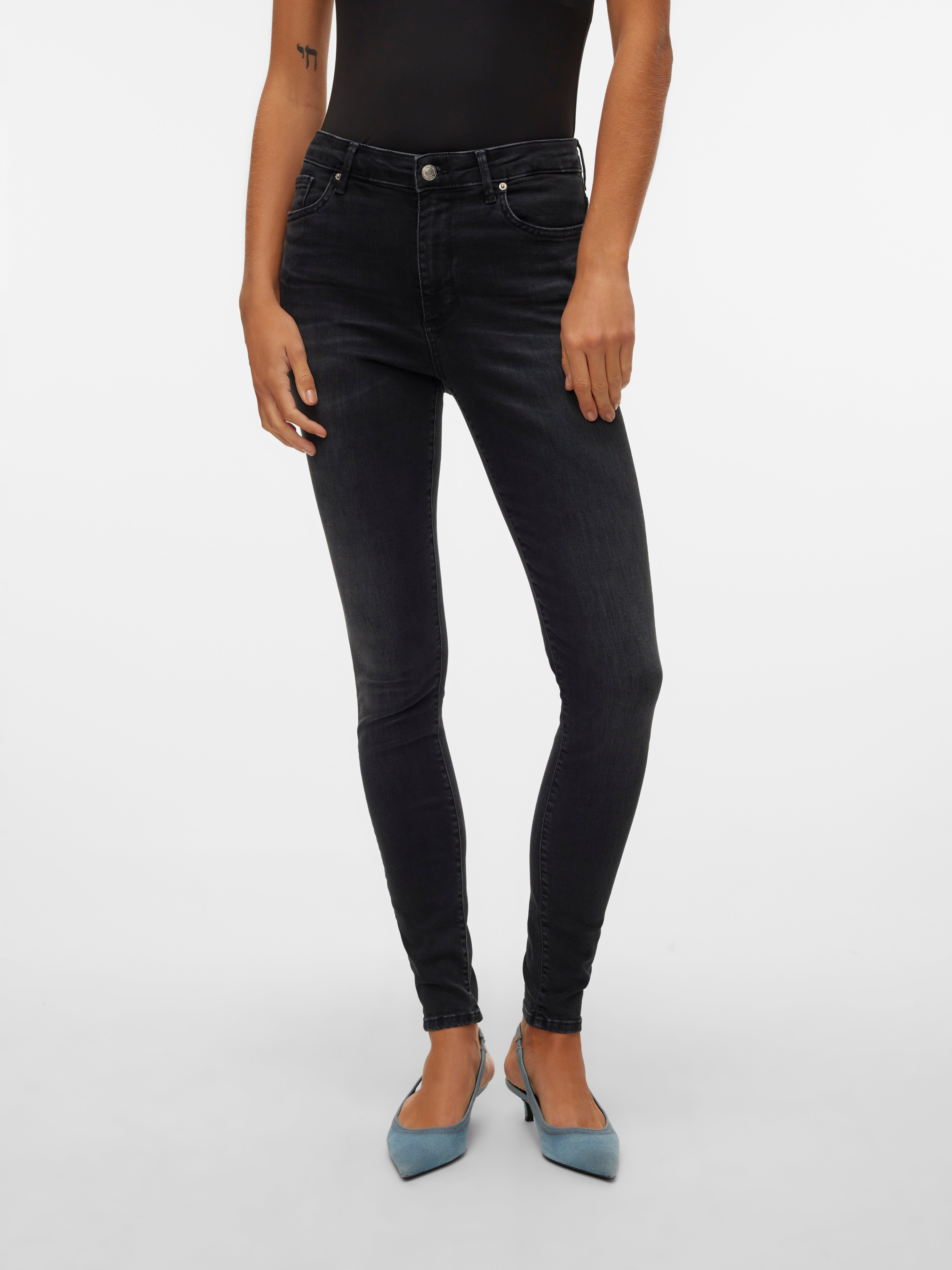 VMSOPHIA Hohe Taille Skinny Fit Jeans