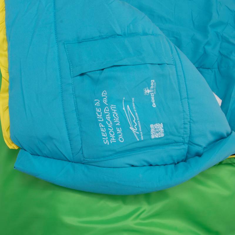Grüezi Bag Kids Grow Colorful Kunstfaserschlafsack Kinder