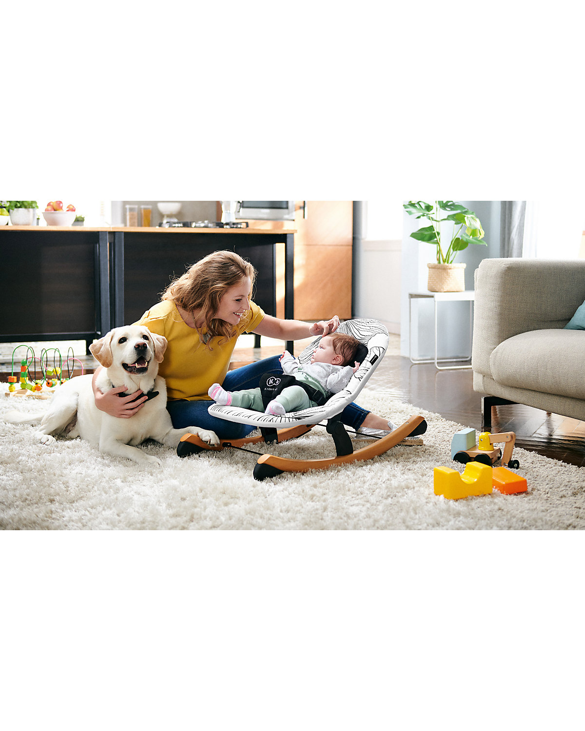 Babywippe Finio, schwarz