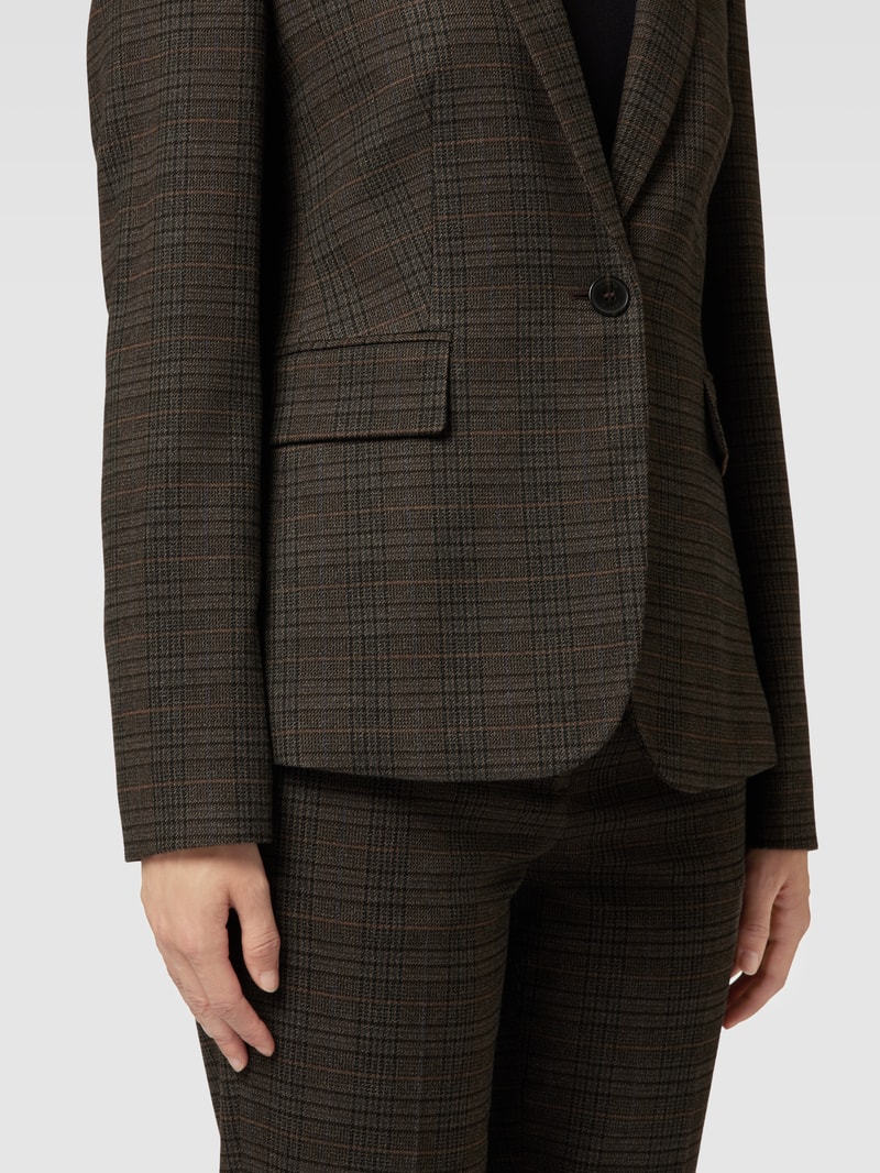 Blazer mit Pattentaschen in schwarz