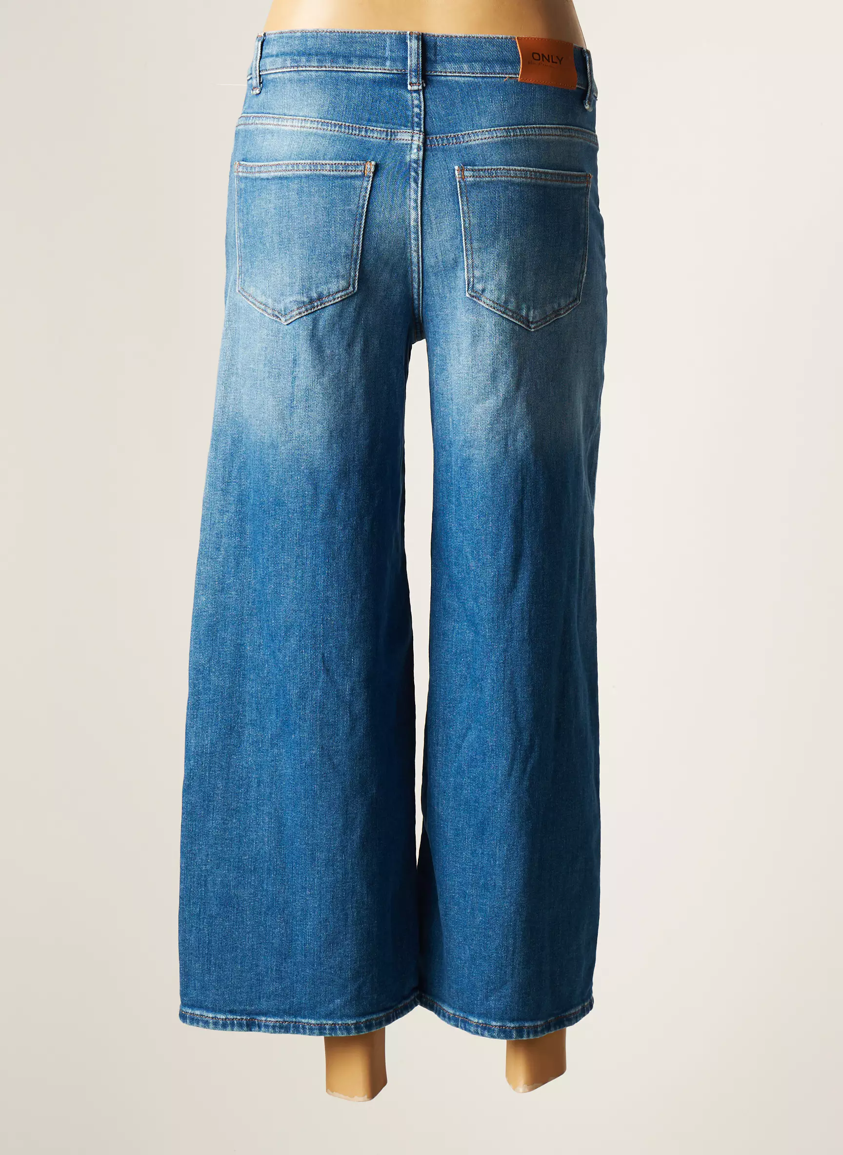 Only Jeans Coupe Large Femme couleur bleu
