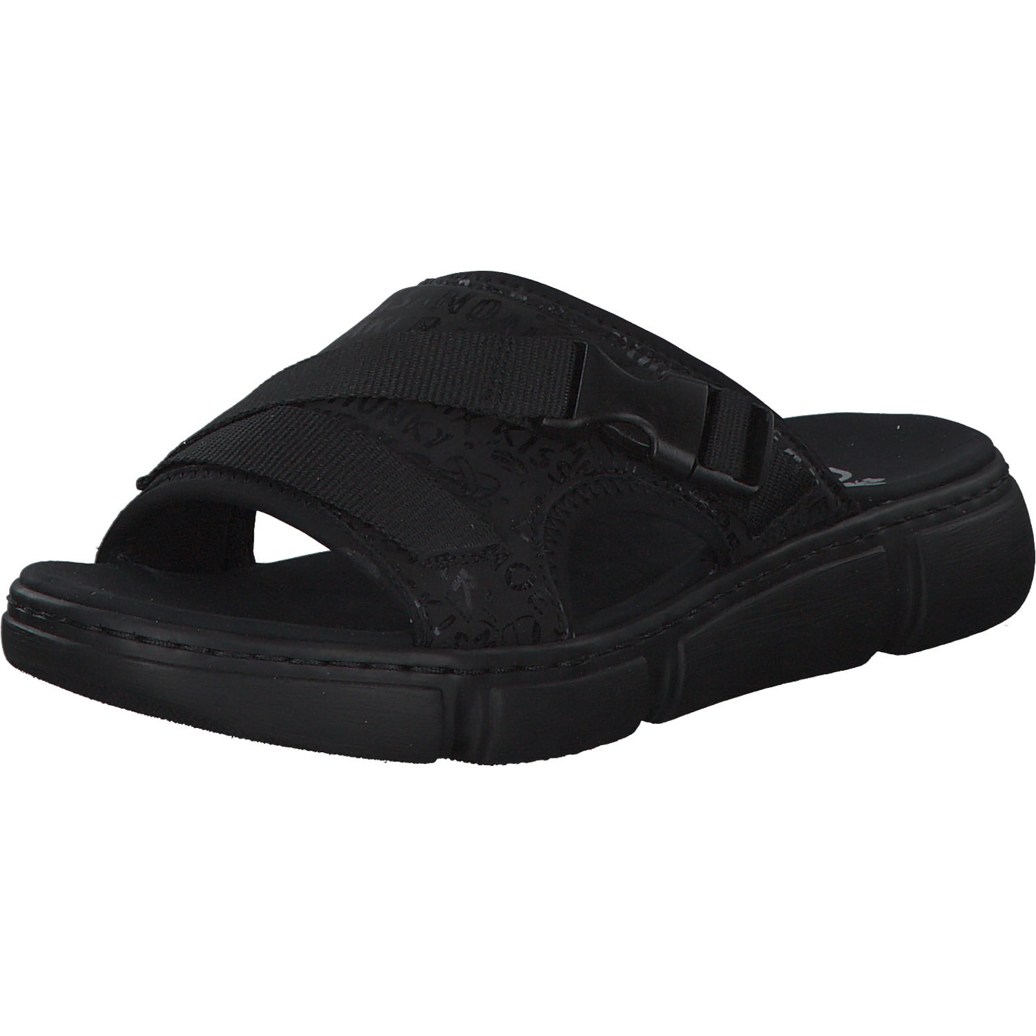 Rieker 68990, Pantoletten & Badeschuhe, Damen, Schwarz