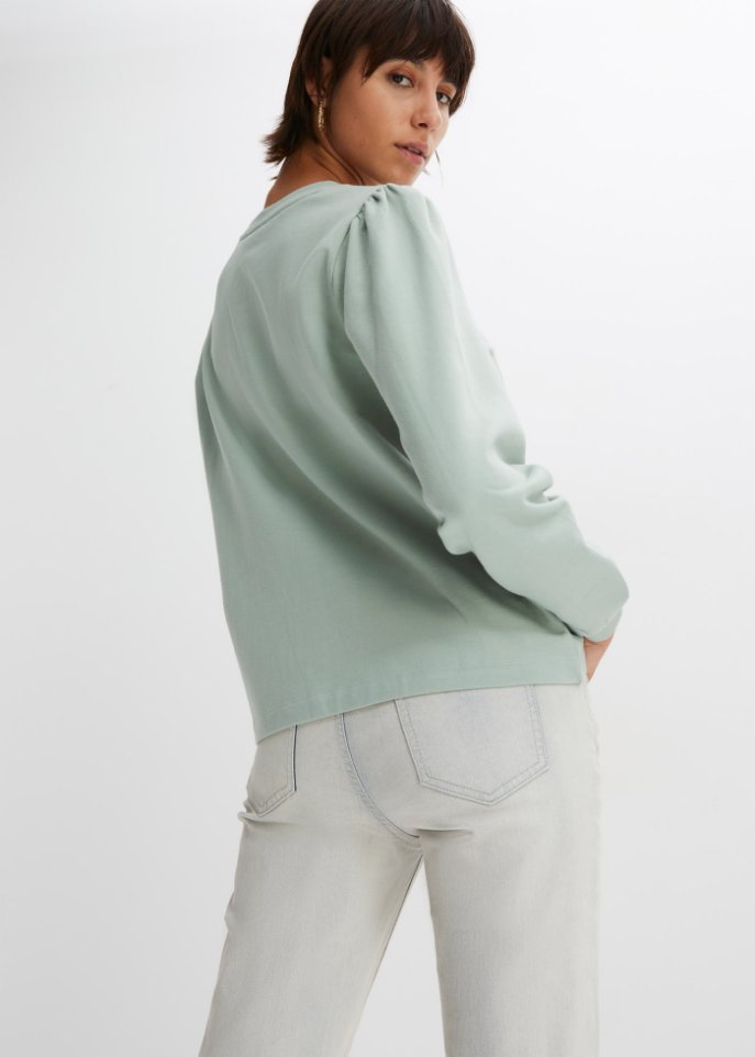 Sweatshirt mit Puffärmel