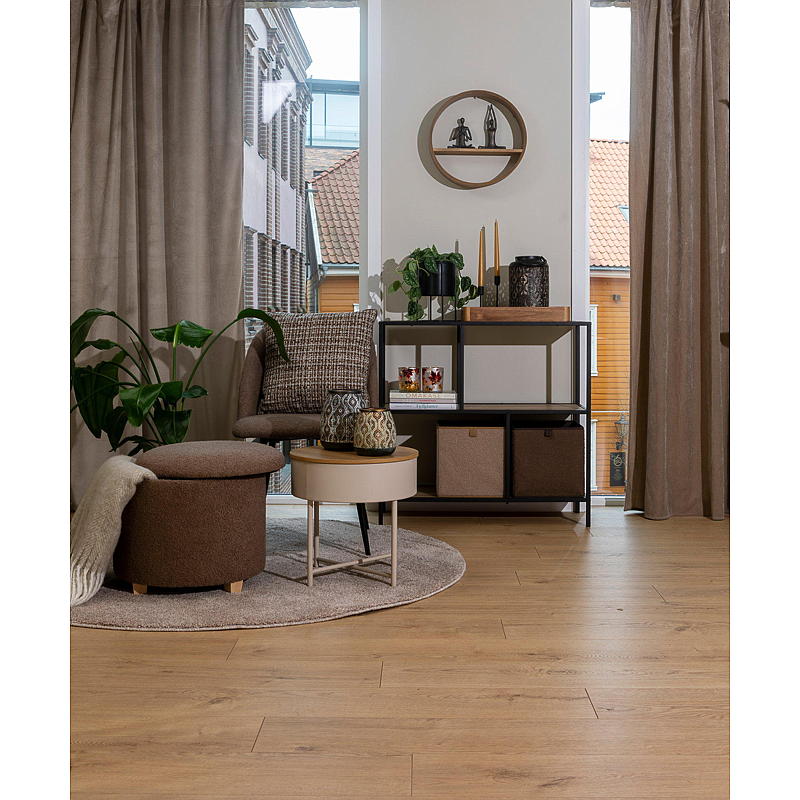Home Lys/dekorfat 40x40x5 cm metall sort