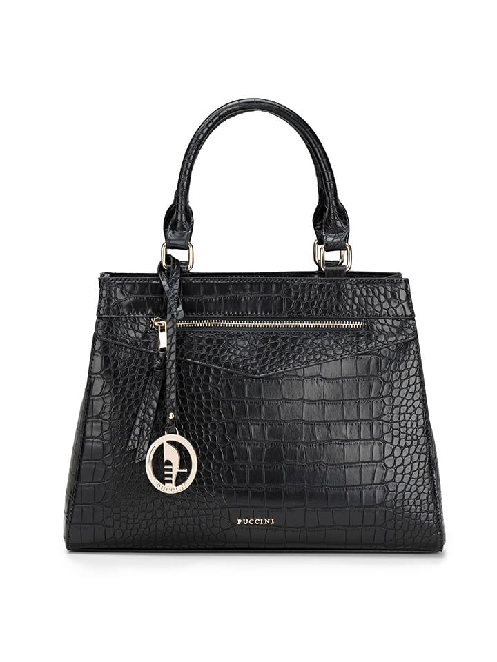 Puccini Henkeltasche in Schwarz - (B)34 x (H)25 x (T)10 cm günstig kaufen onesize