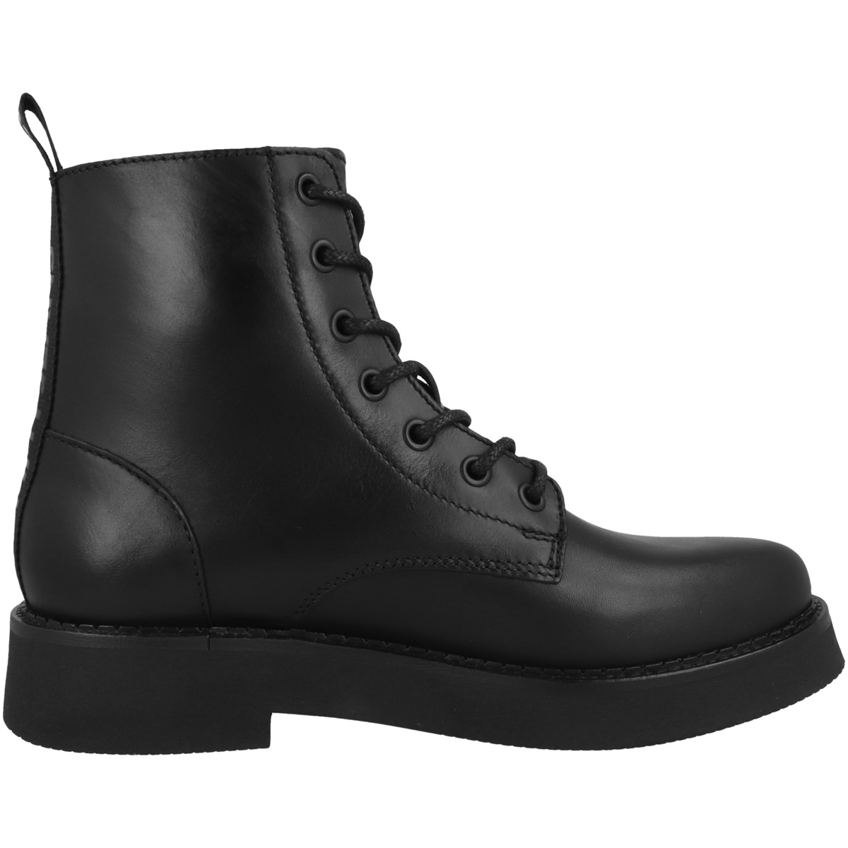 Tommy Hilfiger Tommy Jeans Lace Up Flat Schnürboots schwarz