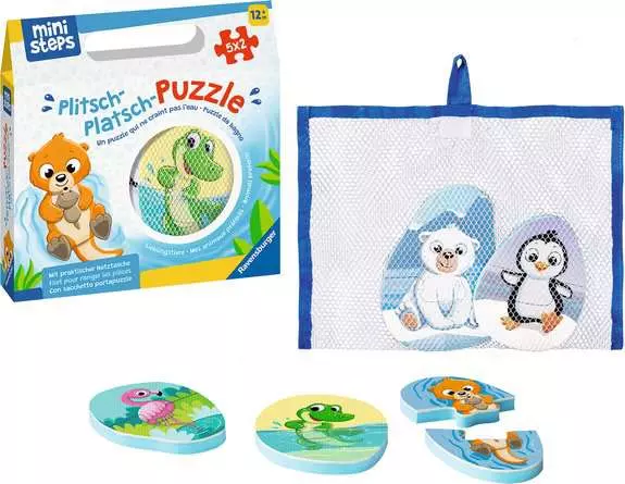 Plitsch-Platsch-Puzzle Lieblingstiere - Babyspielzeug ab 12 Monaten