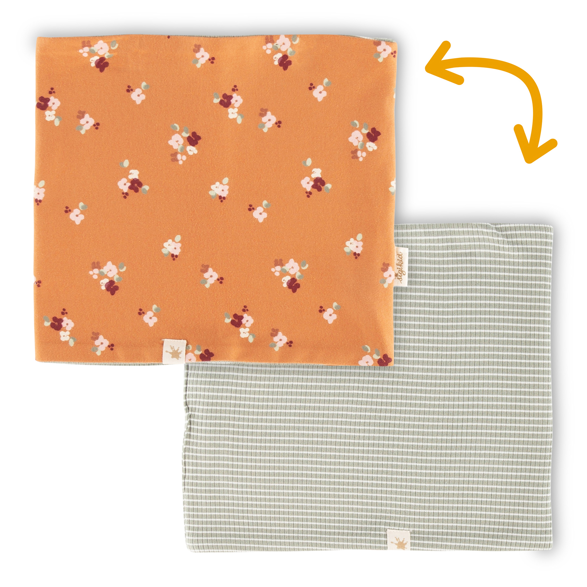 Kinder Wende Loopschal mit Blümchen Print