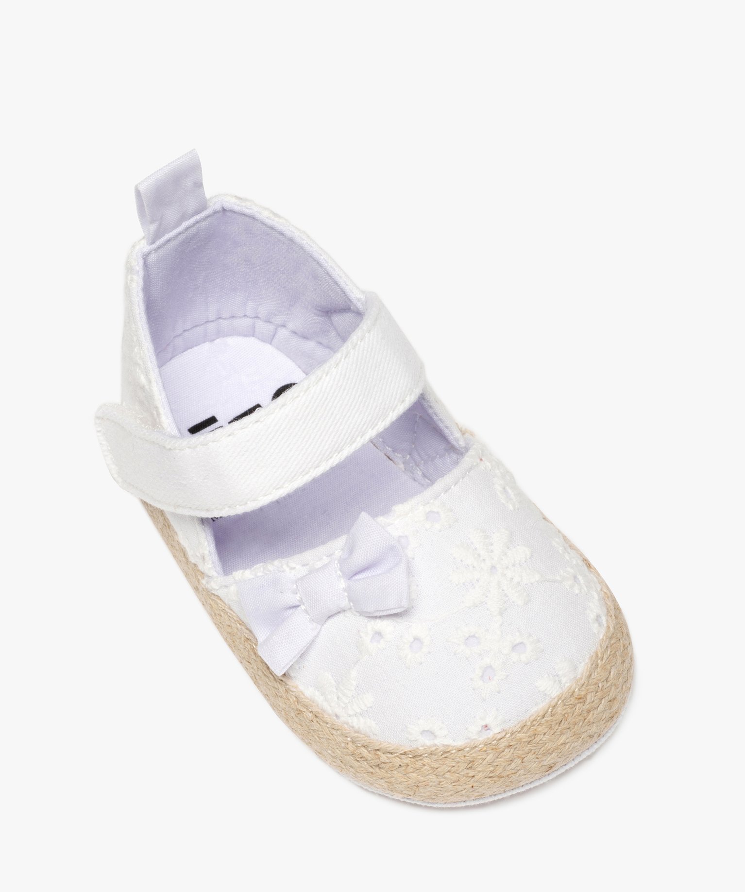 Chaussons de naissance bébé fille sandales blanc | GEMO