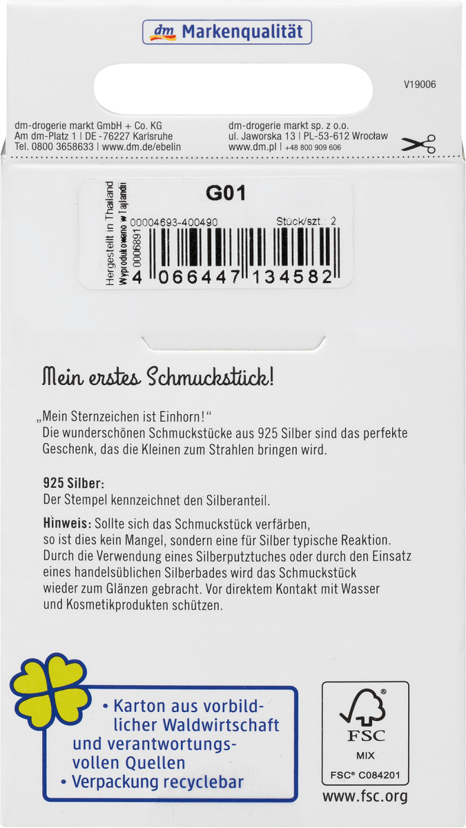 Ohrstecker Kind in Sternform 925 Silber, 2 St