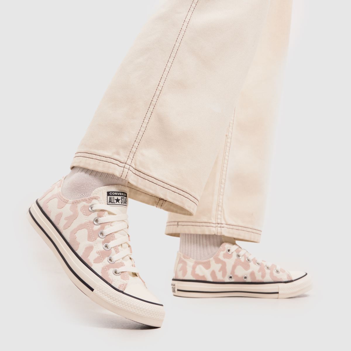 Converse All Star Ox leopárdmintás cipők