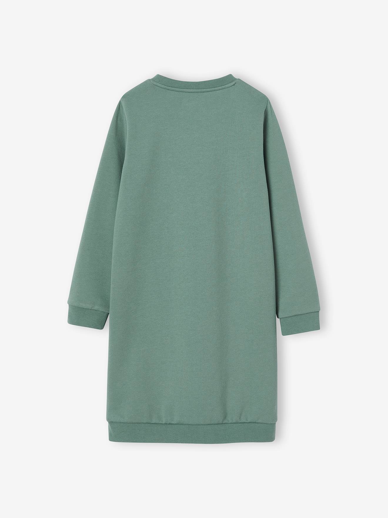 Vertbaudet Mädchen Sweatkleid BASIC - pudrig rosa