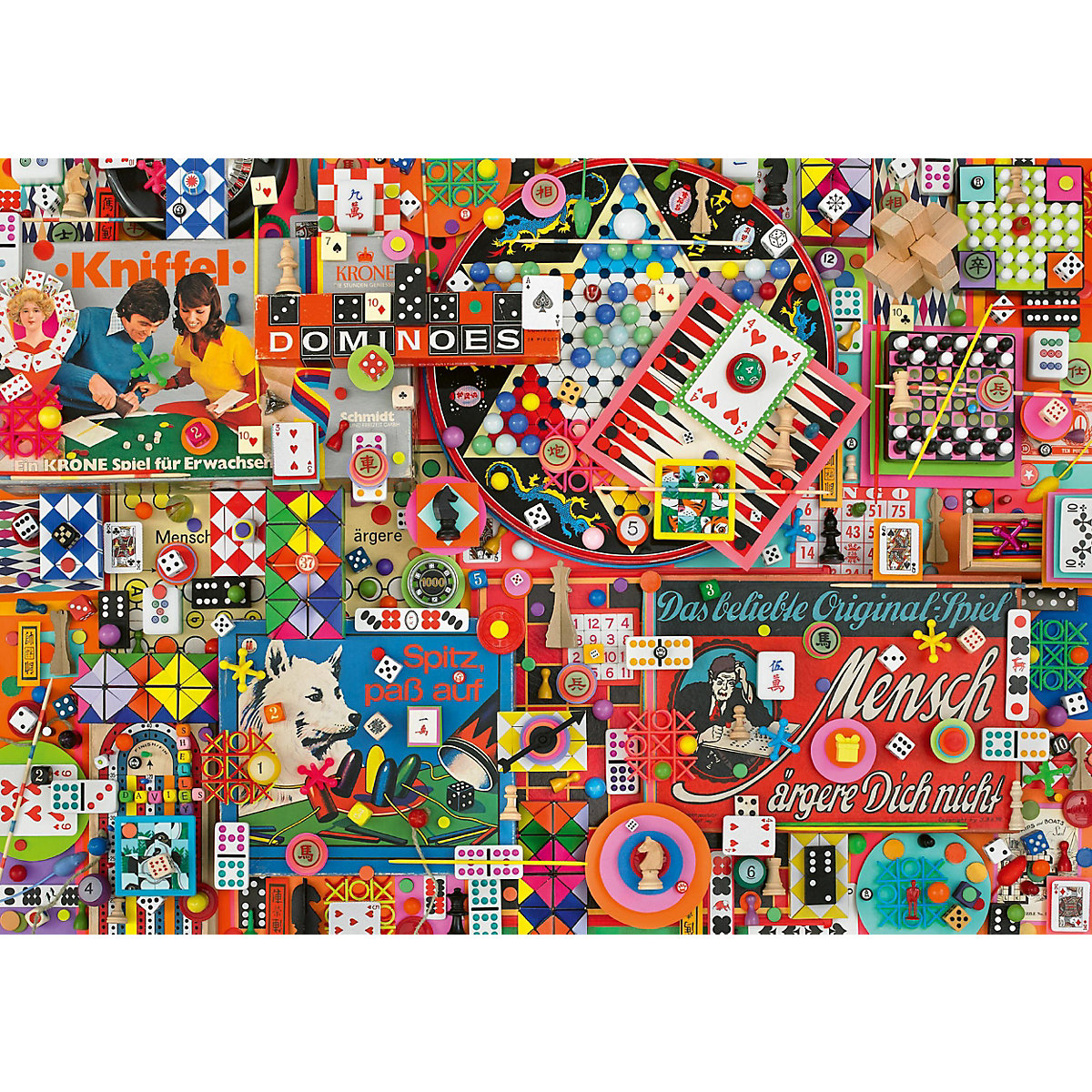 Puzzle S.Davies Vintage Gesellschaftsspiele, 1.000 Teile