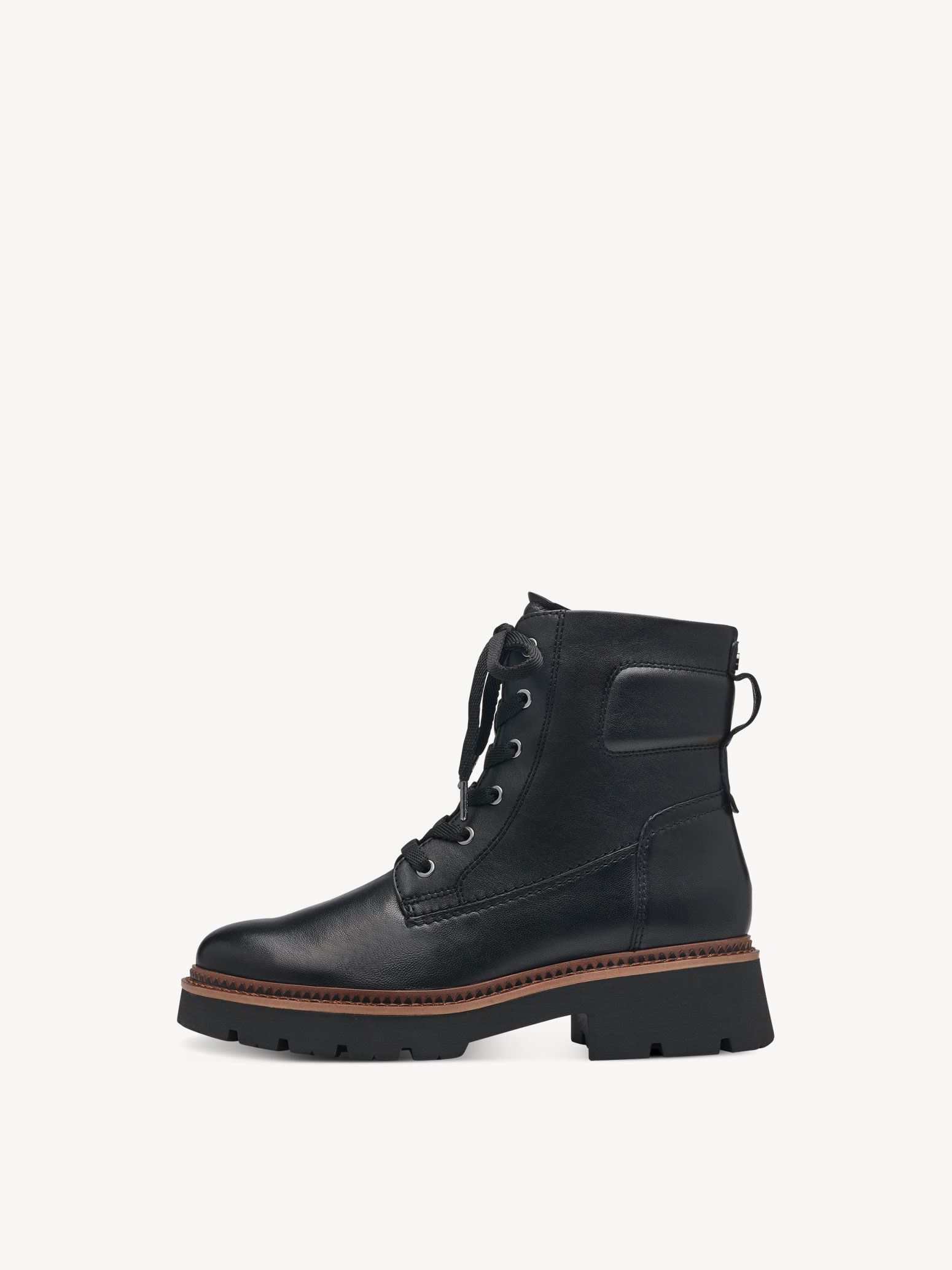 Bottine en cuir - noir