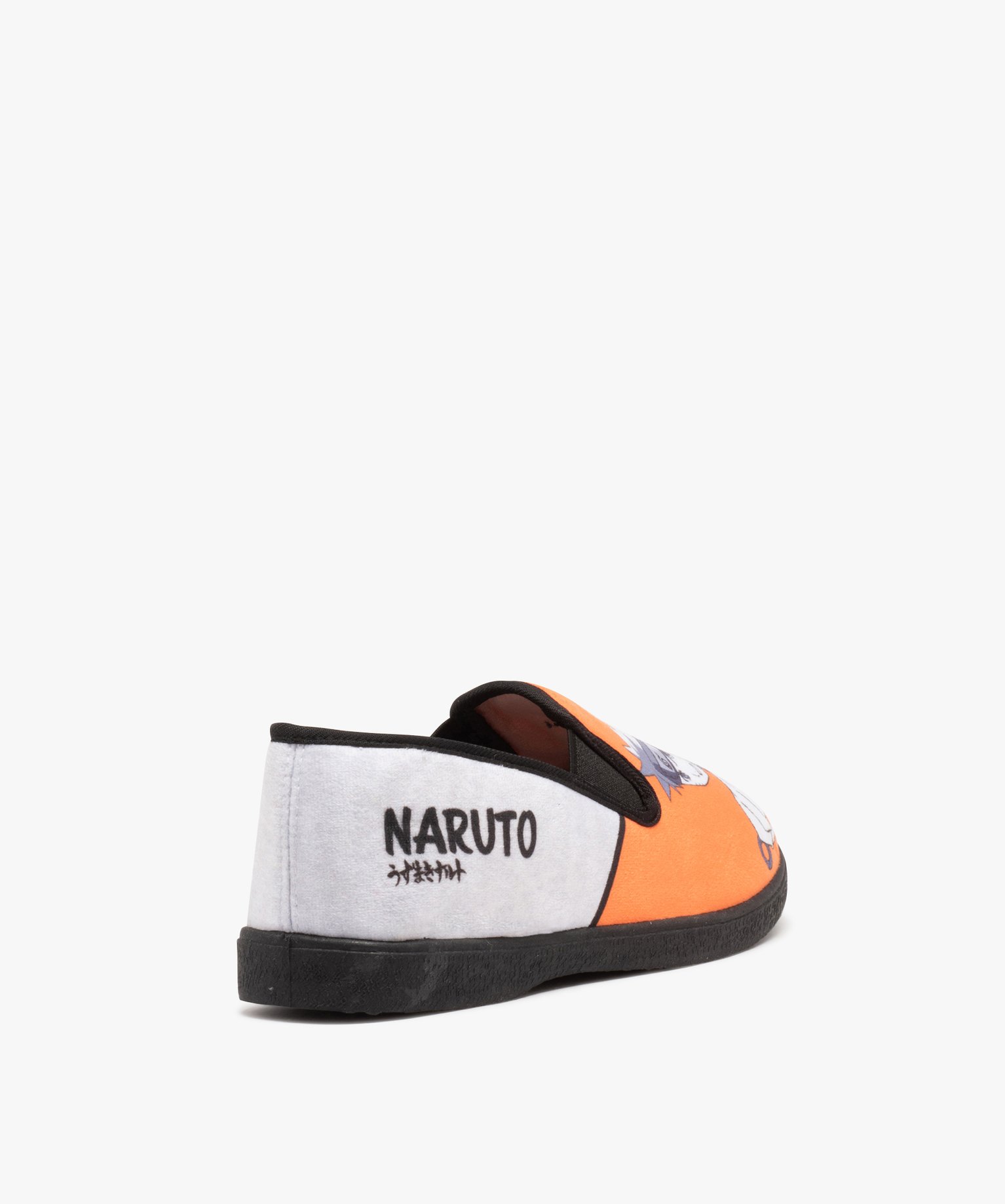Pantoufles Garçon en velours ras imprimées - Naruto noir | GEMO