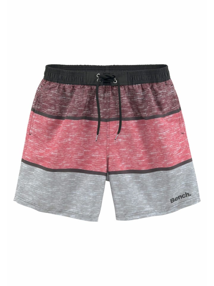 Bench Badeshorts in schwarz-bordeaux-grau günstig kaufen