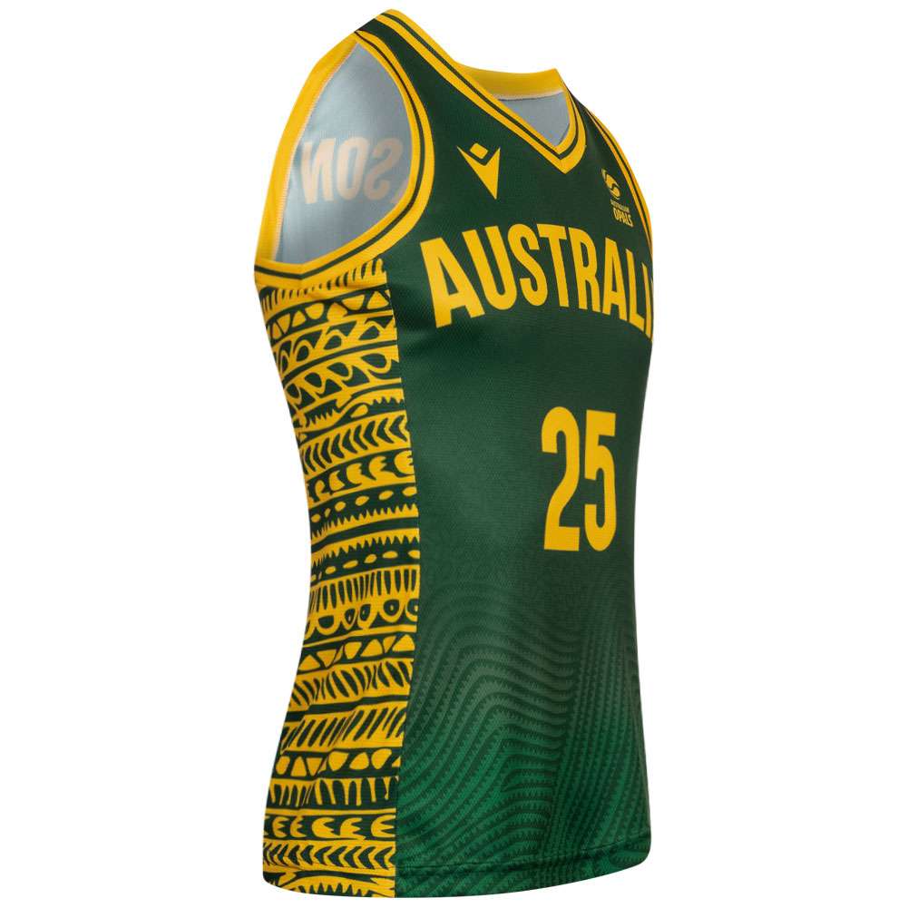 Australien Basketball macron Indigenous Damen Trikot grün