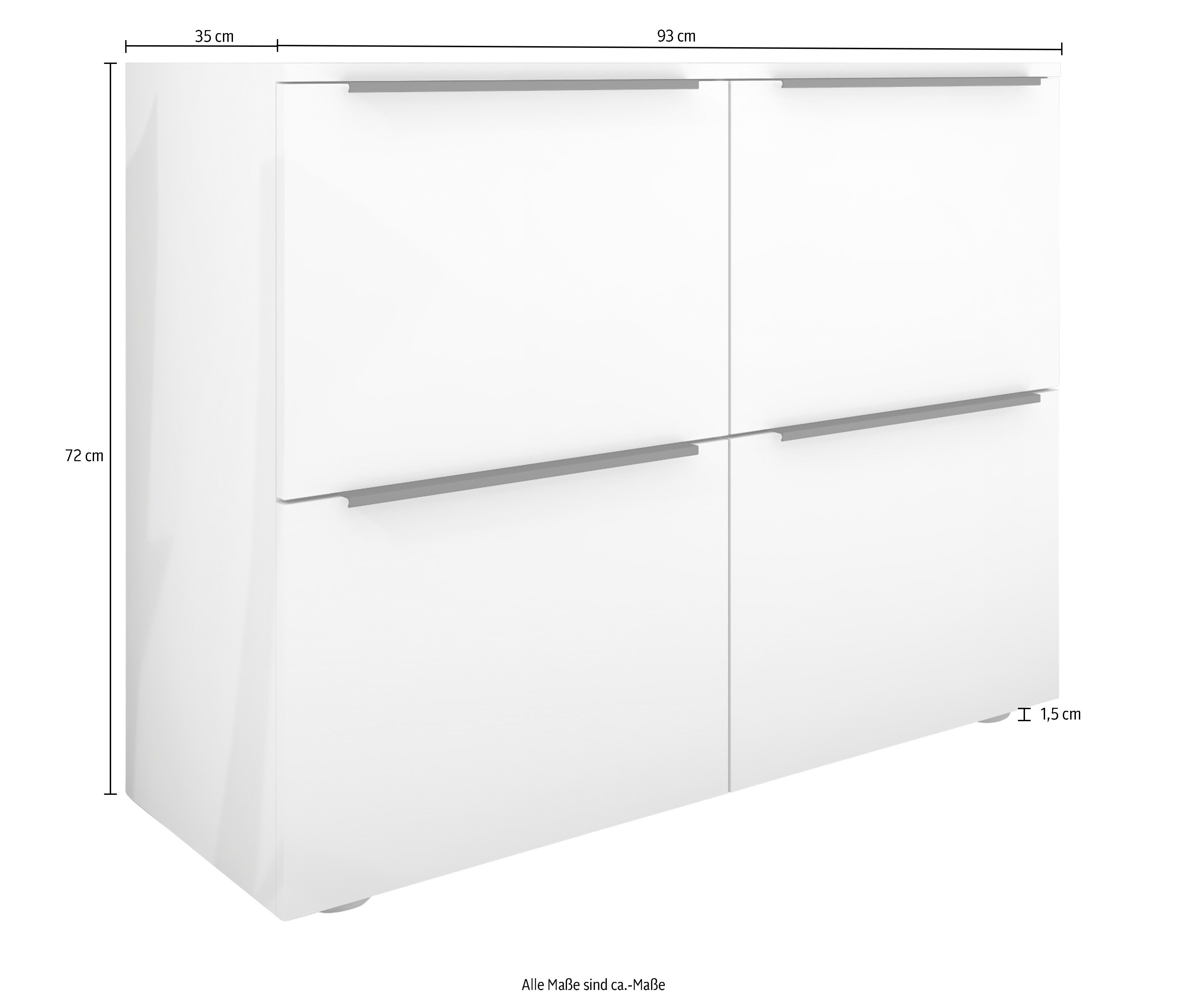 borchardt Möbel Aktenschrank Tom Breite 93 cm, Mehrzweckschrank