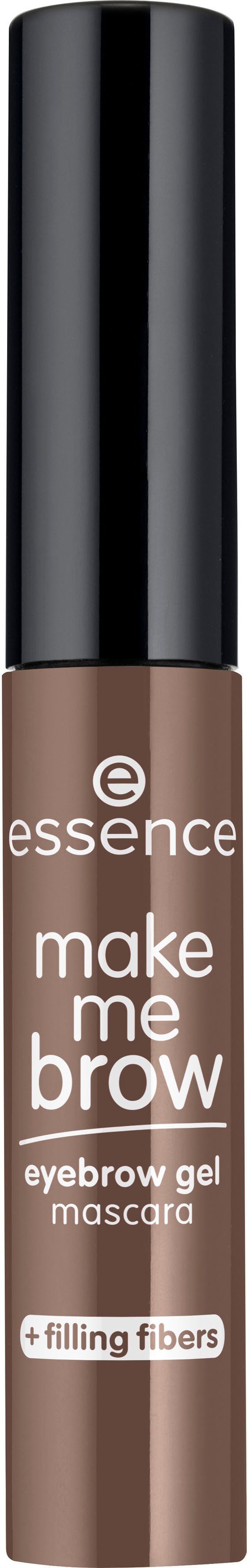 Essence Augenbrauen-Farbe make me BROW eyebrow gel mascara, 3-tlg., Augenbrauen-Gel für definierte Augenbrauen