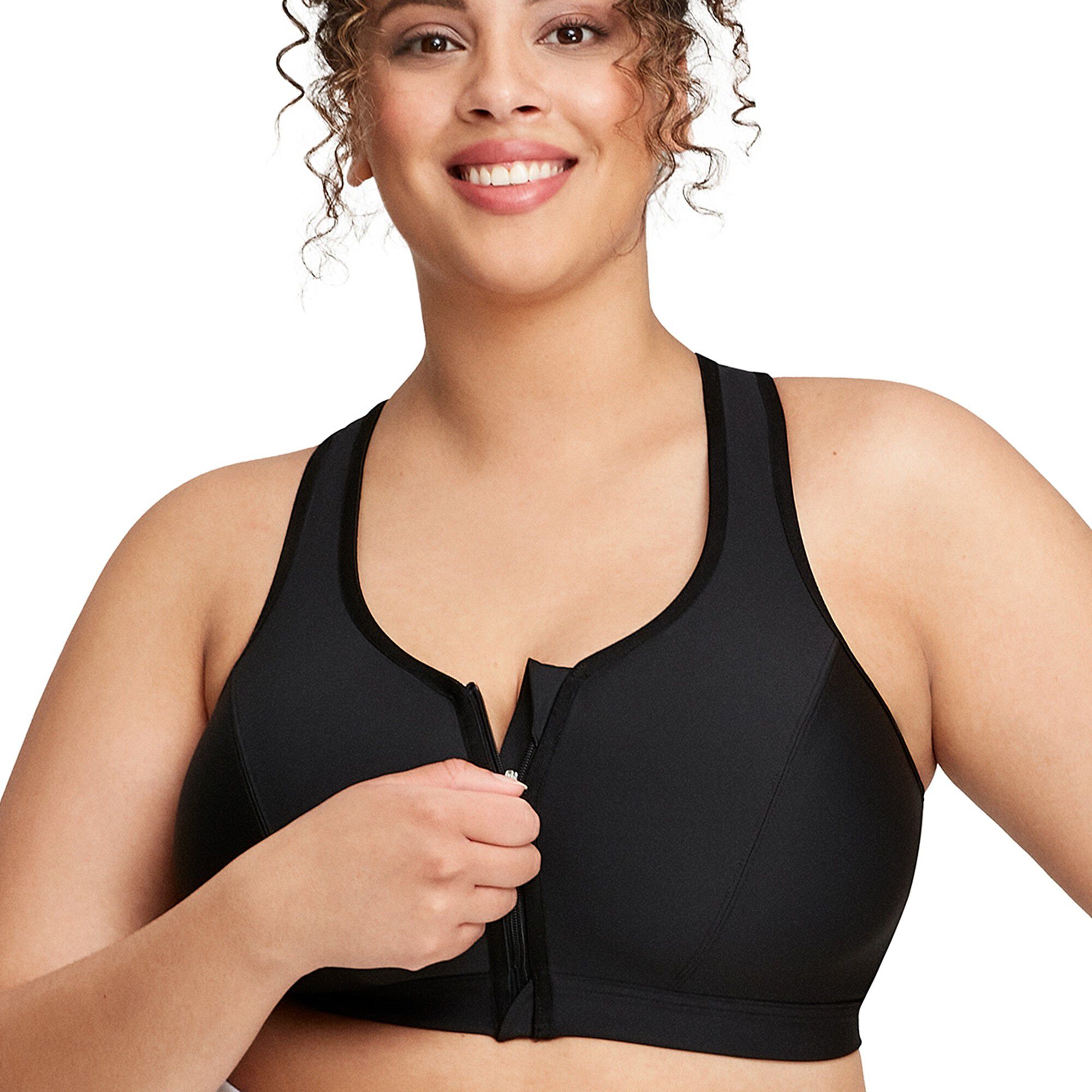 Soutien-gorge sport grand maintien ouverture devant