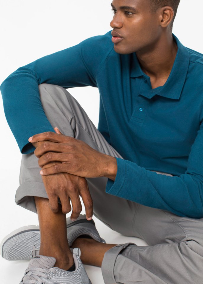 Poloshirt, Langarm