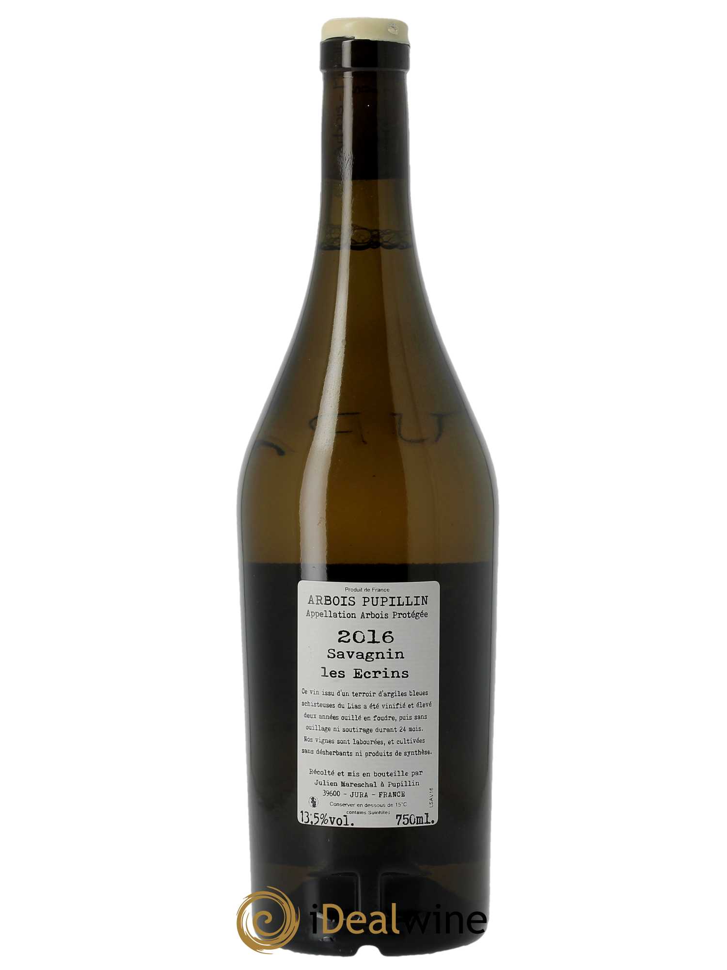 Arbois Pupillin Savagnin Les Ecrins Domaine de la Borde  2016 - Lot de 1 Bouteille