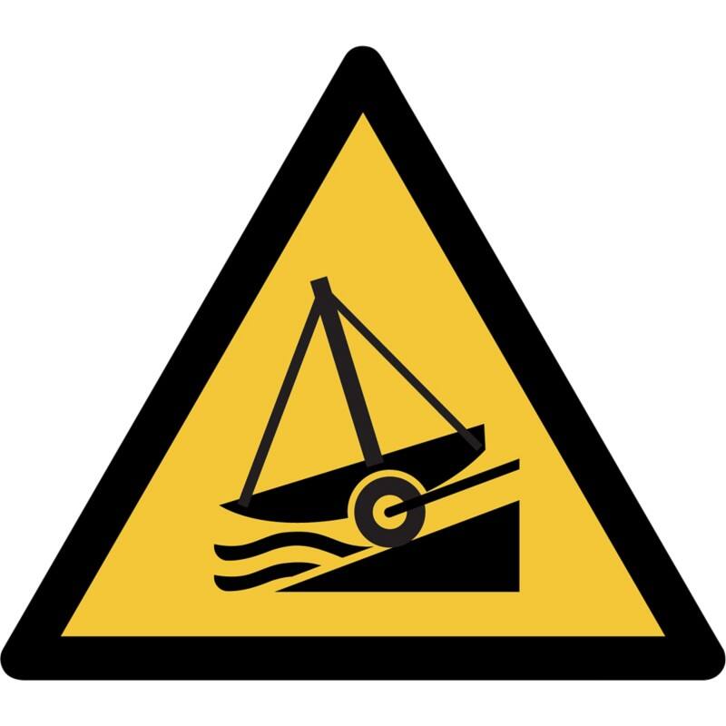 Djois Warnschild Warnung vor Slipanlage Klebstoff, einschraubbar PP (Polypropylen) 30 (B) x 0,14 (H) cm 3 Stück