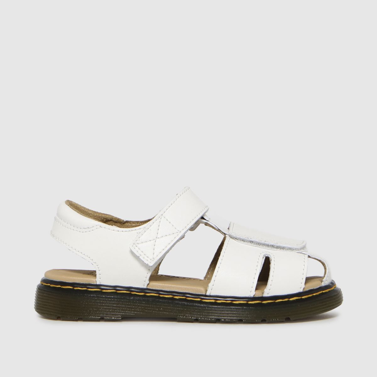 Bílé dětské sandály Dr. Martens Moby II