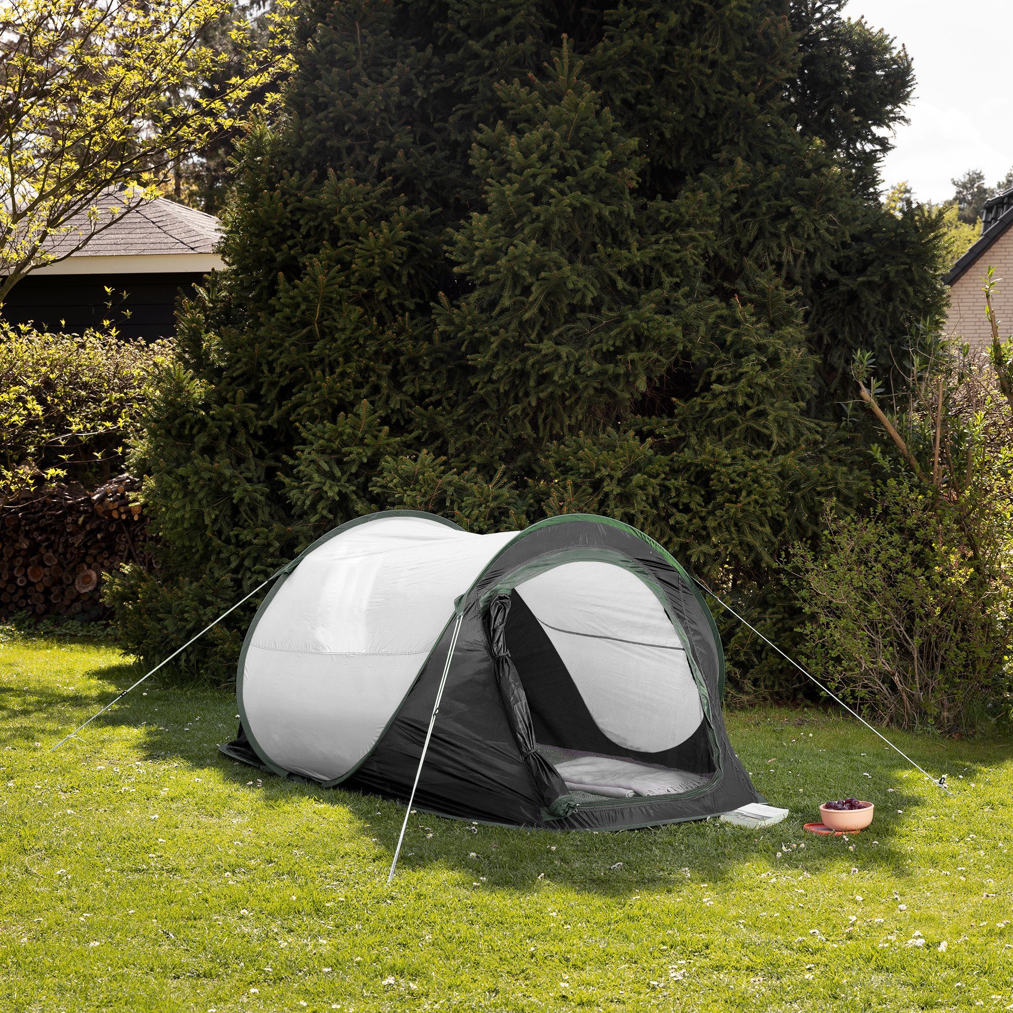 JEMIDI Wurfzelt Pop Up Wurfzelt 2 Personen - Camping & Trekkingzelt - leicht
