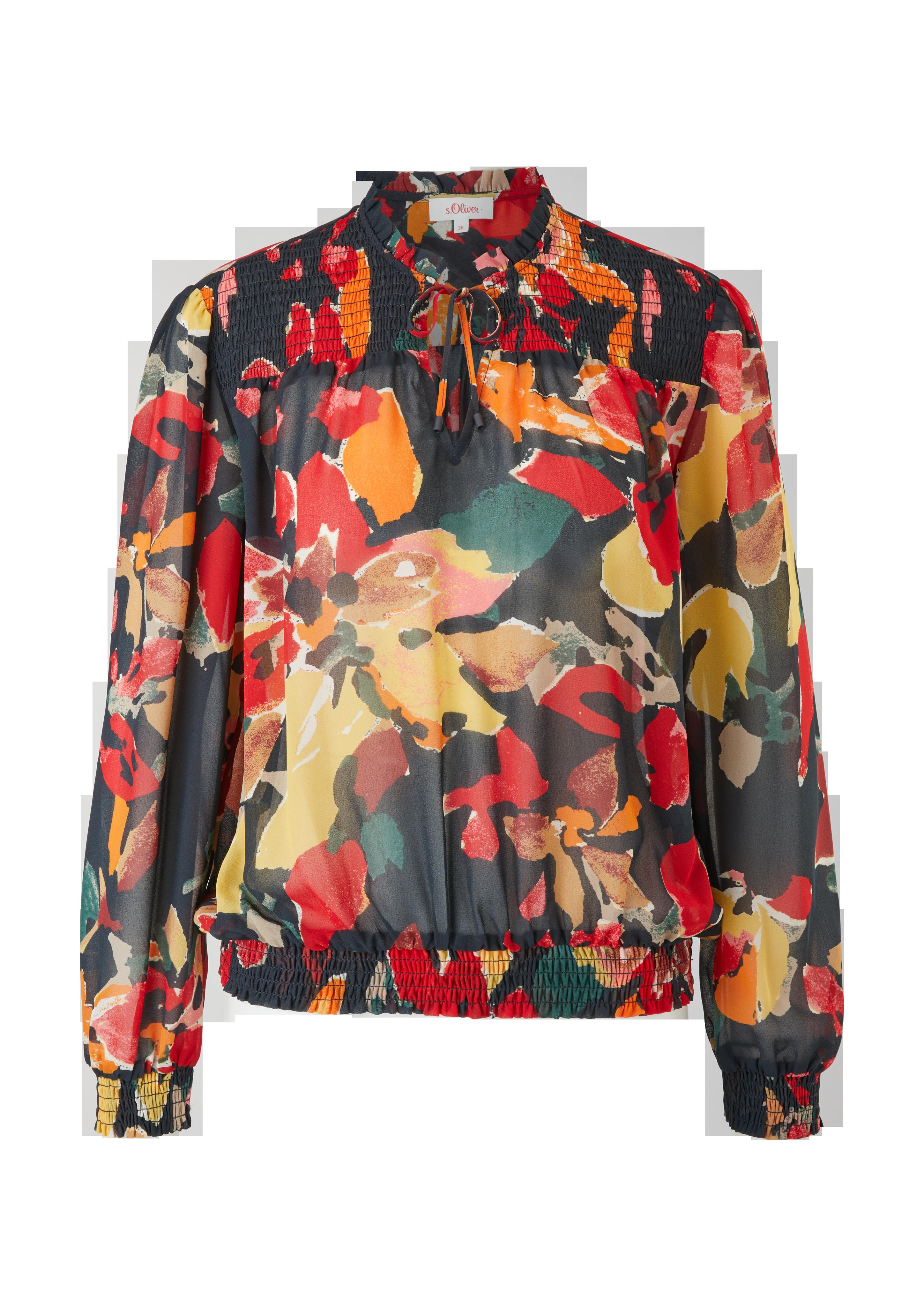Bluse mit Smok-Details  2120536-59A3