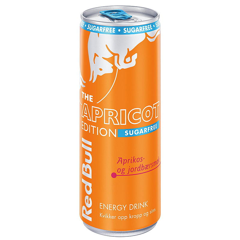 Red bull Red Bull 250 ml u/sukker Apricot edition