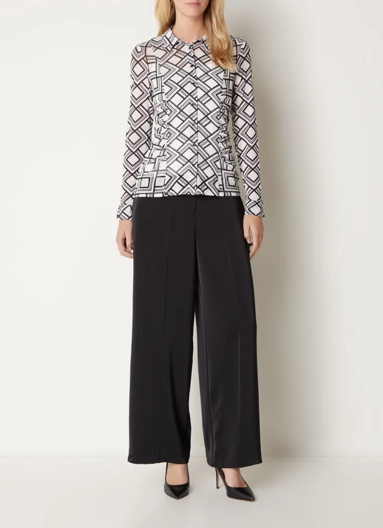 Blusa in maglia semitrasparente Phase Eight Zaylia con stampa grafica