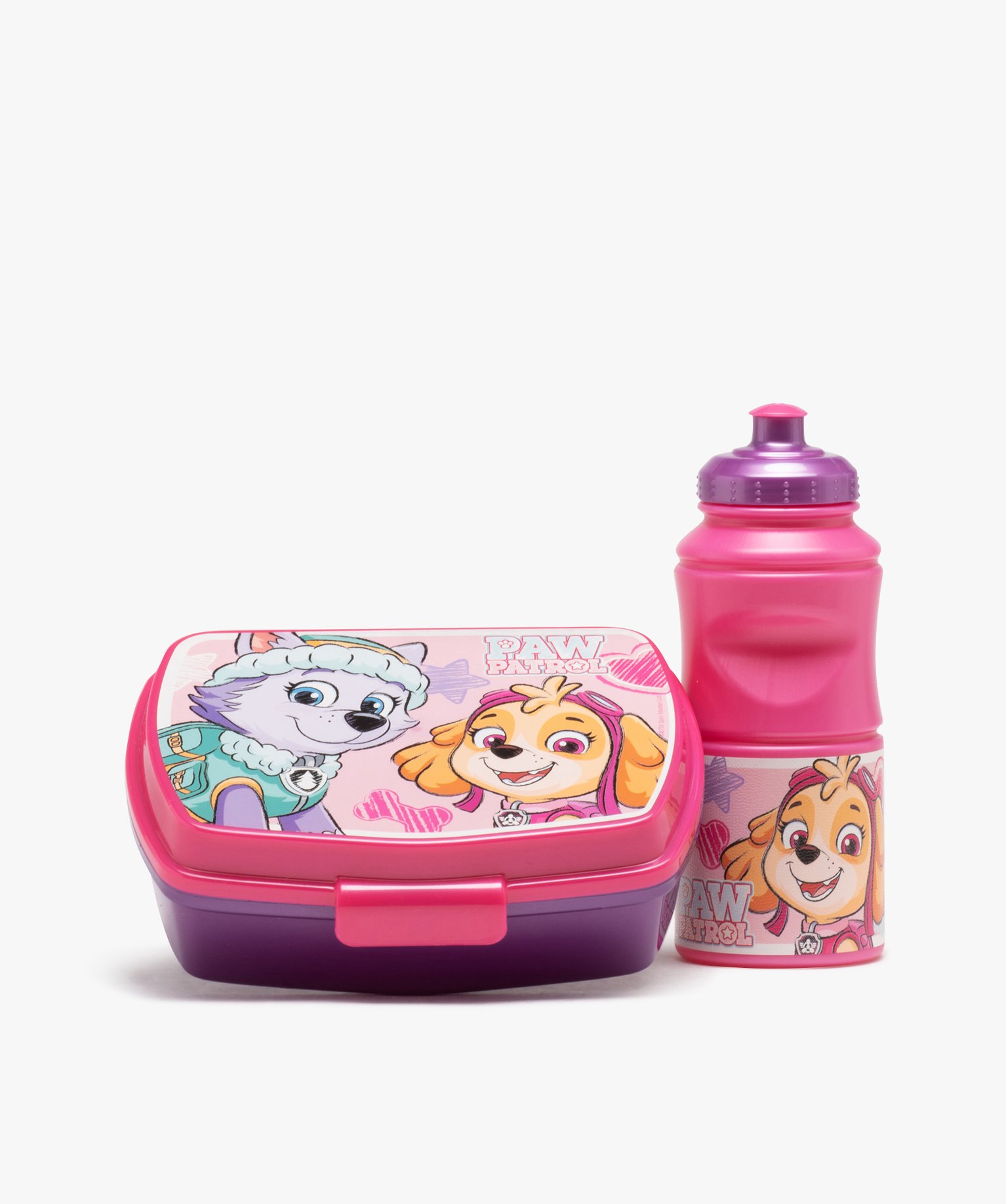 Ensemble repas enfant 2 pièces - Pat Patrouille rose | GEMO