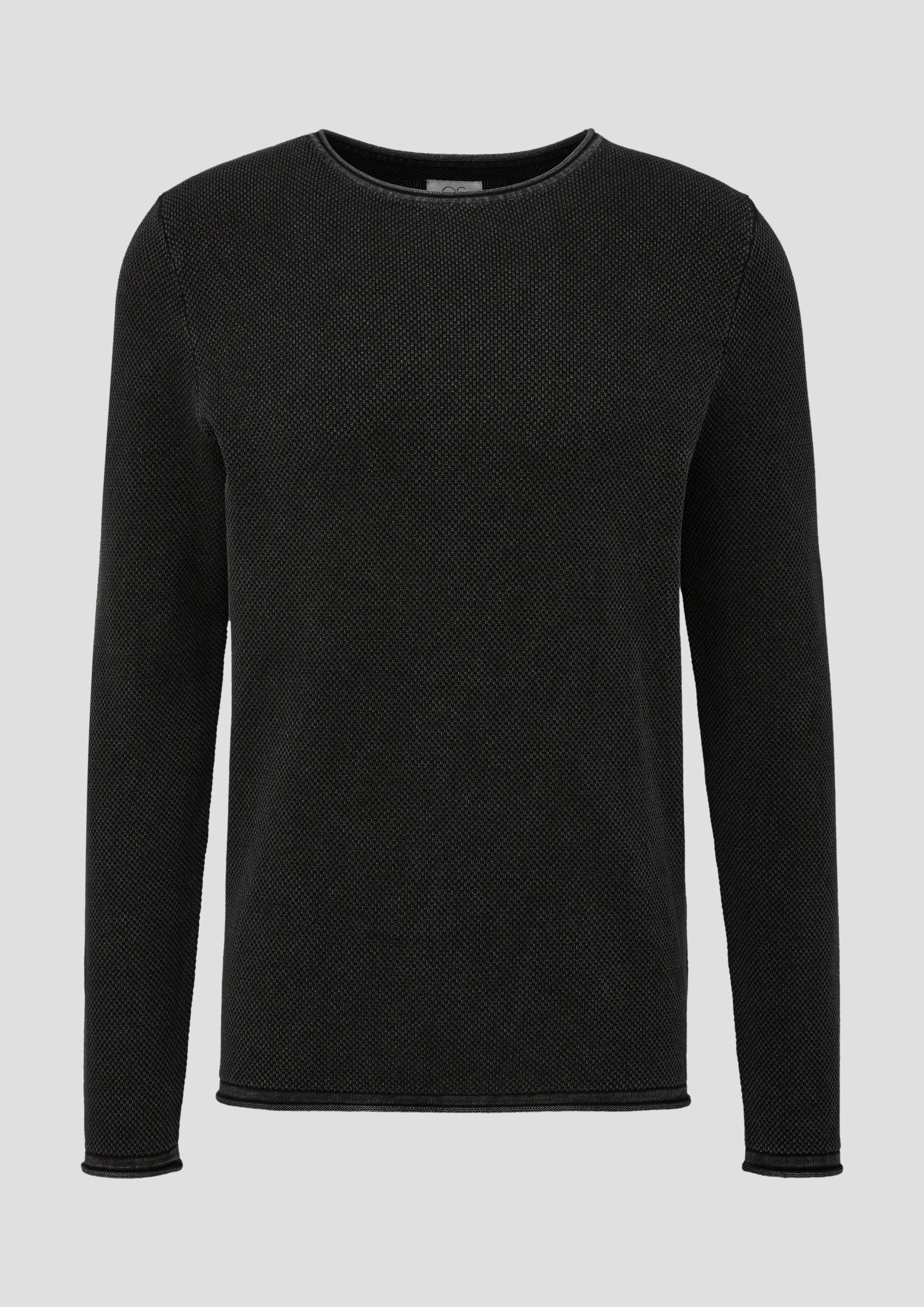Leichter Strickpullover mit Musterstruktur  2138702-9999