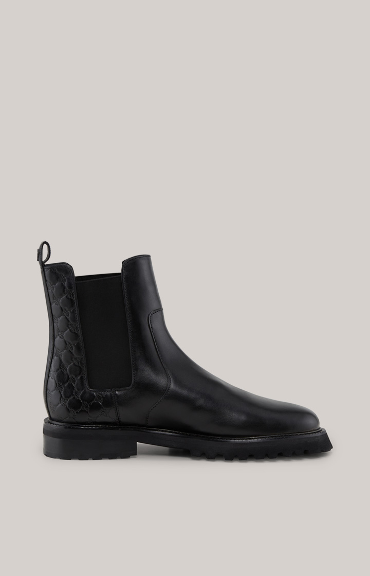 Chelsea Boots Pero Stampa Mario in Schwarz