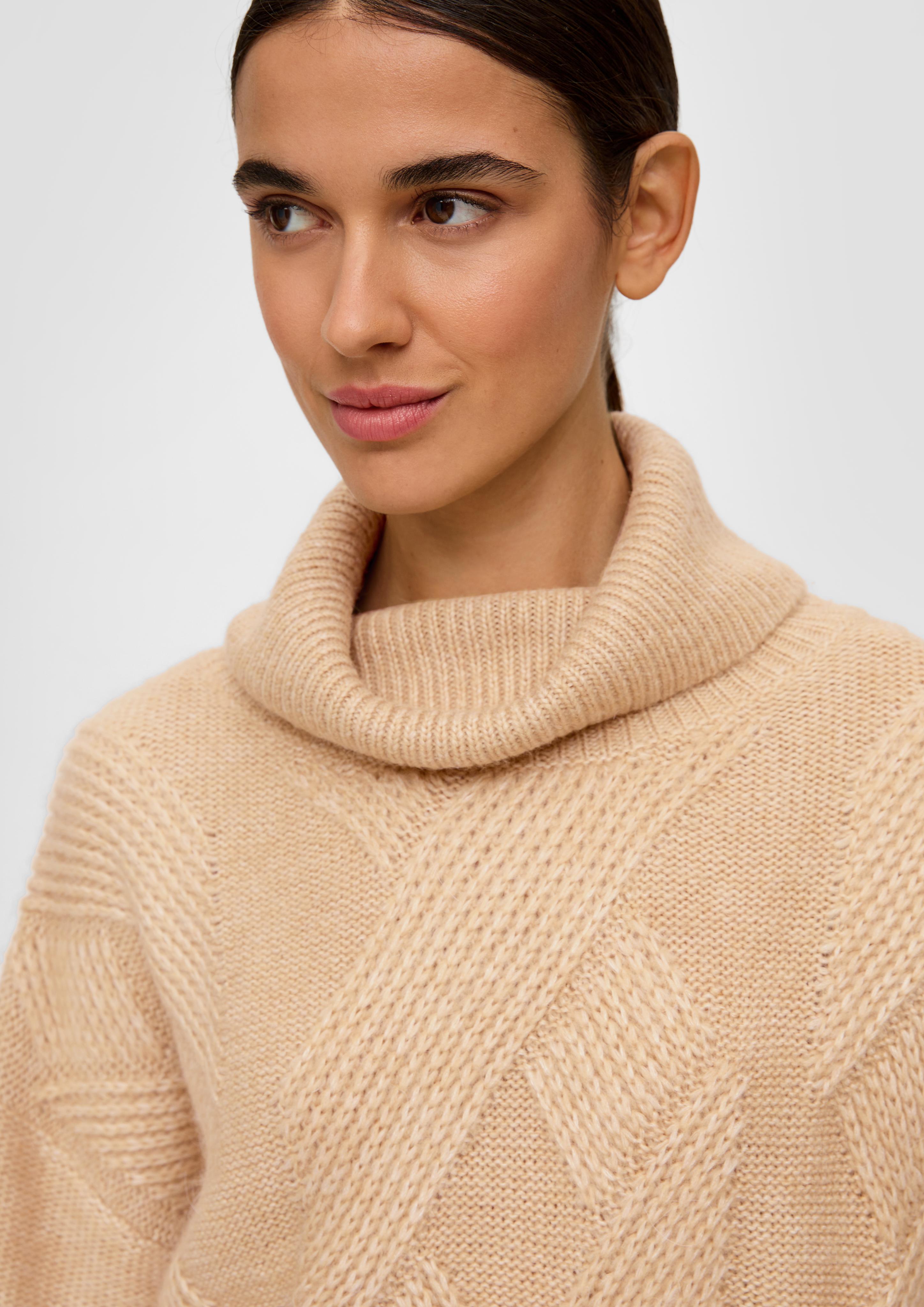 Rollkragenpullover aus Wollmix  2118893-8325