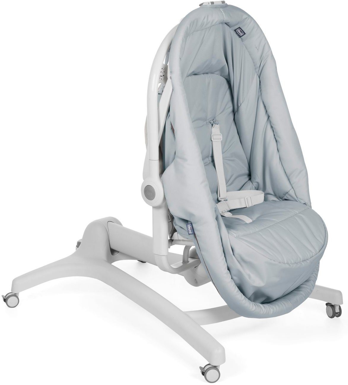 Chicco Kombihochstuhl Baby Hug 4 in 1, Grey, Stubenwagen, Liegesessel, Hochstuhl und erster Stuhl in Einem!