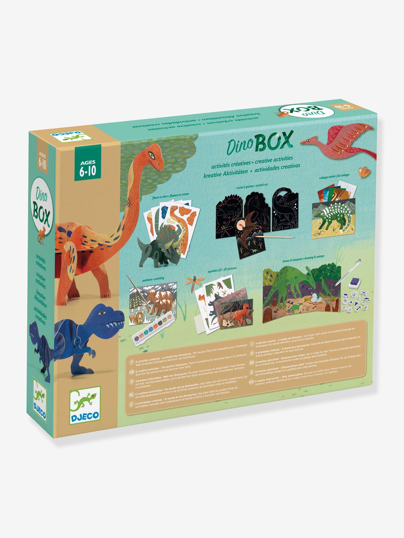 Coffret le Monde des dinosaures DJECO vert
