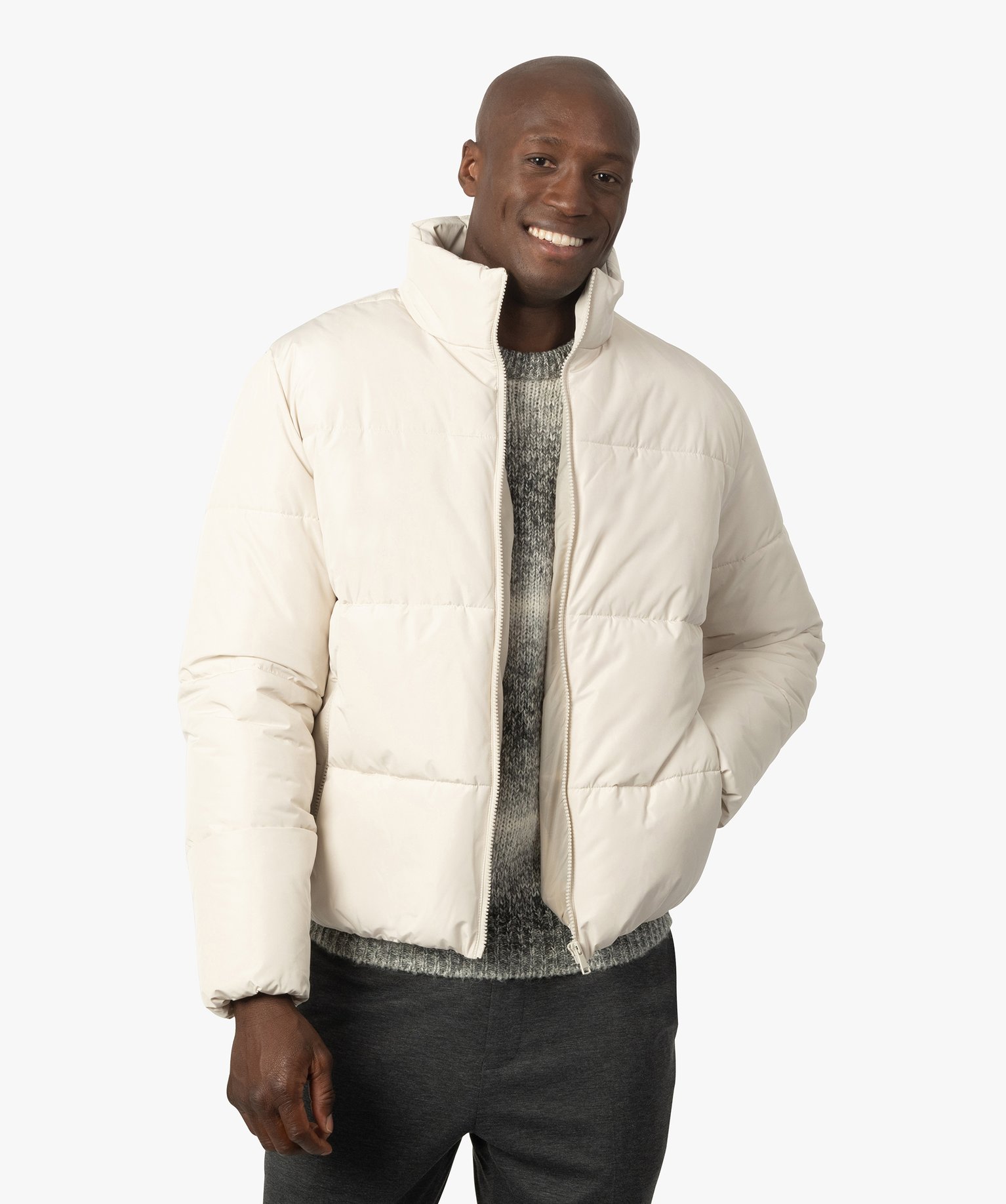 Blouson matelassé homme avec col montant | GEMO