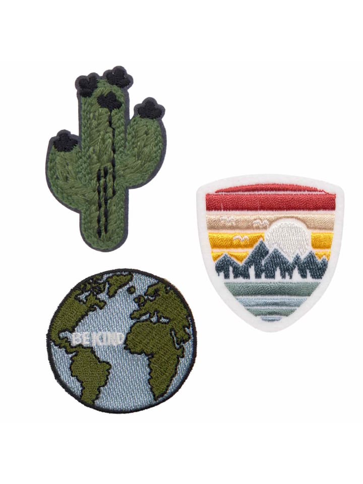 Lässig Lässig Textil-Sticker (3 Stk) - Schul Set Unique, Stick on Worldwide günstig kaufen onesize