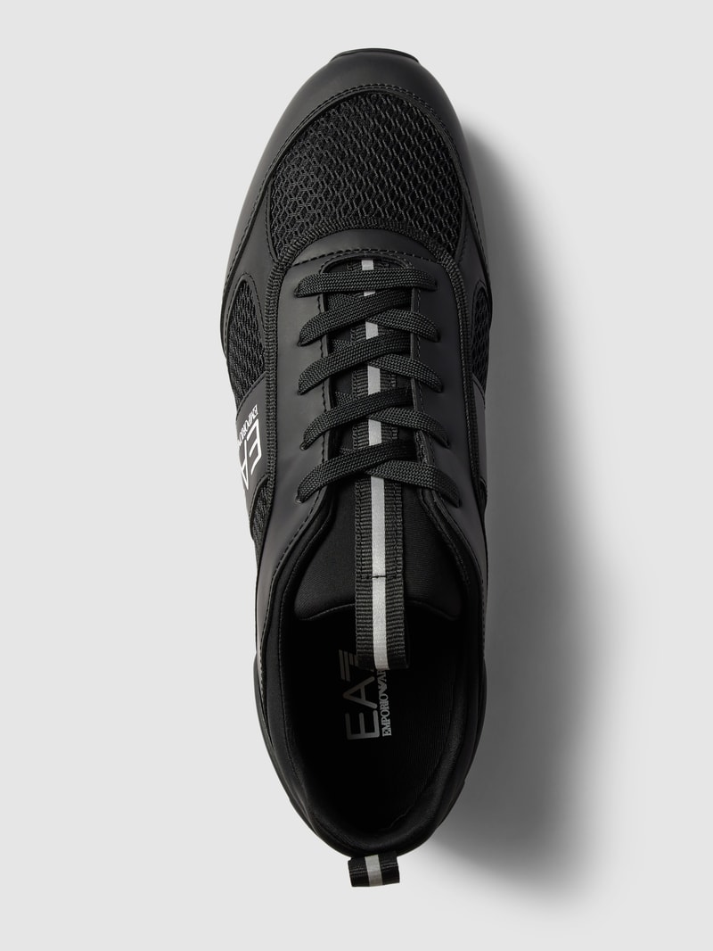 Sneaker mit Label-Details Modell 'Black&White Laces' in schwarz