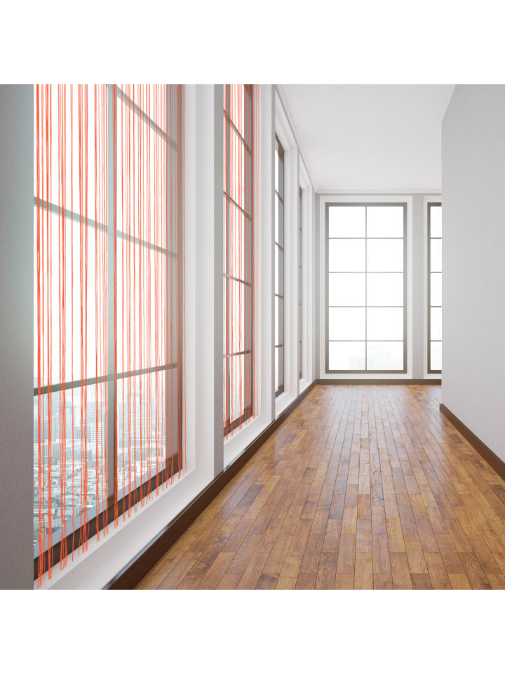 relaxdays Fadenvorhang in Rot - (L)245 x (B)90 cm günstig kaufen onesize